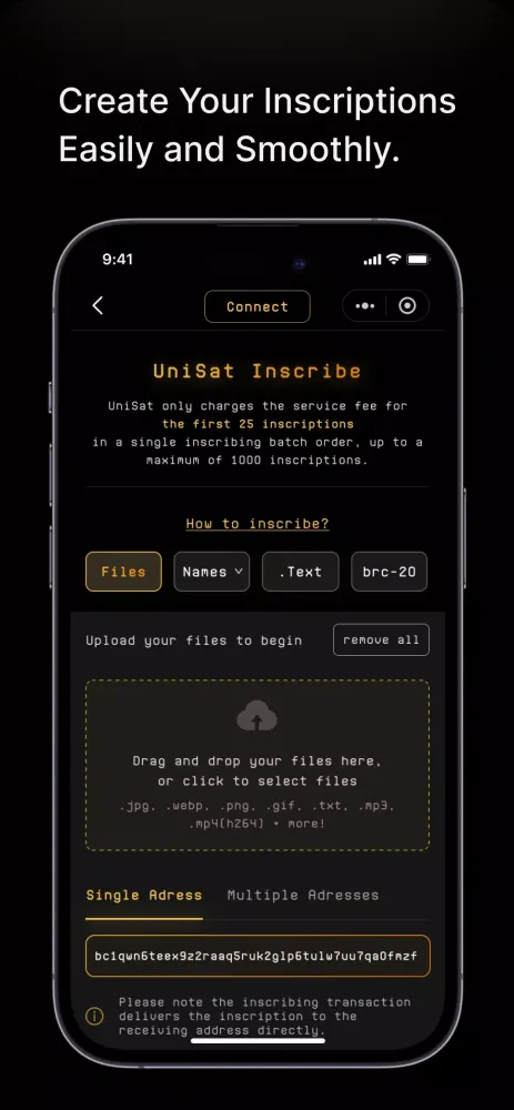 Capturas de pantalla de UniSat