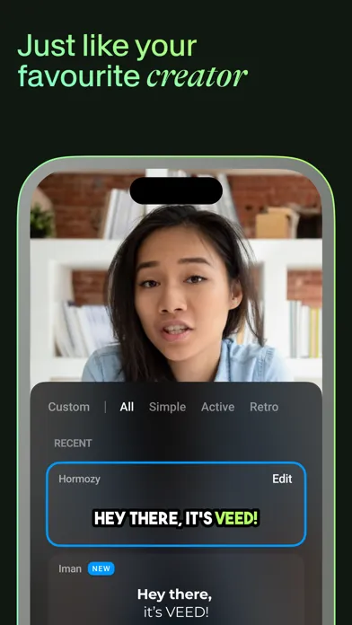 VEED - Captions for videos স্ক্রিনশট