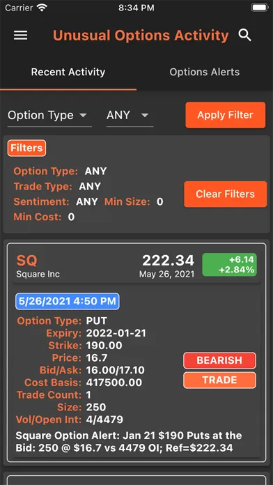 ภาพหน้าจอของ FundSpec Stock Market Analysis