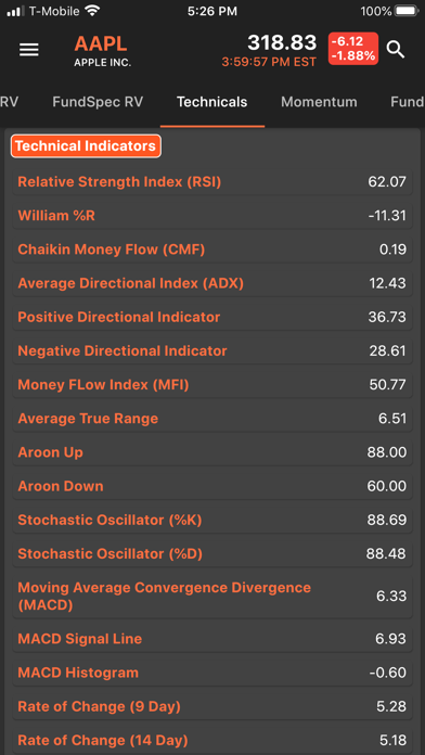 FundSpec Stock Market Analysis Ekran Görüntüleri
