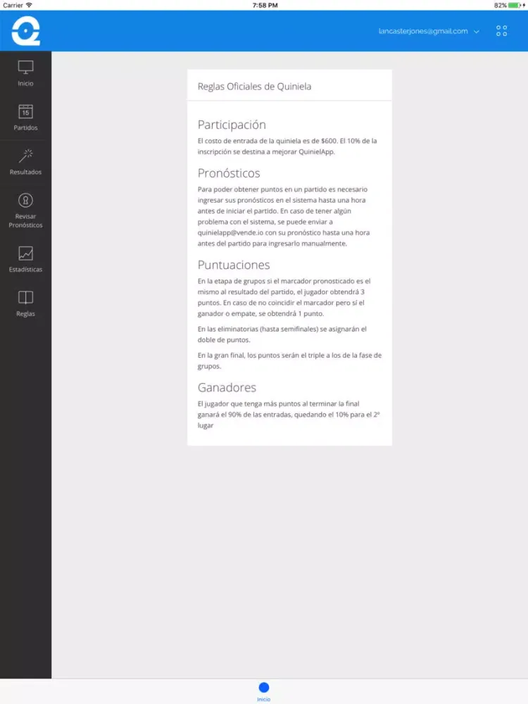 تصاویر QuinielApp iPad 