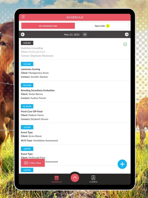 تصاویر VetLogix Scheduling iPad 