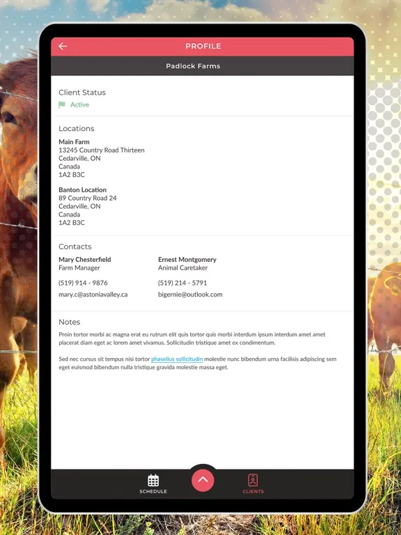 تصاویر VetLogix Scheduling iPad 