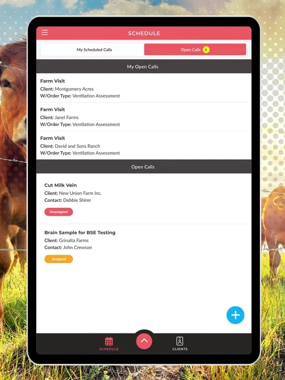 تصاویر VetLogix Scheduling iPad 