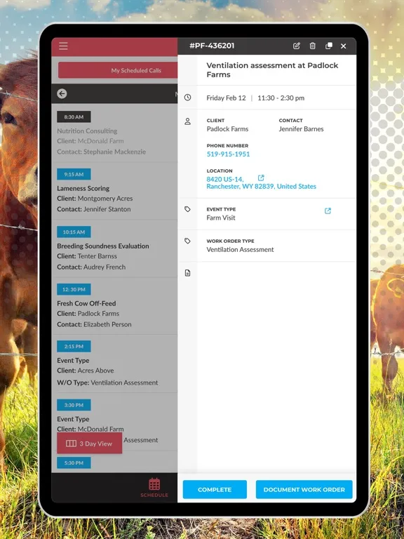 تصاویر VetLogix Scheduling iPad 
