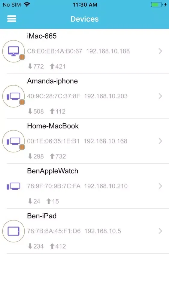 Tangkapan skrin Vimana Connected Home