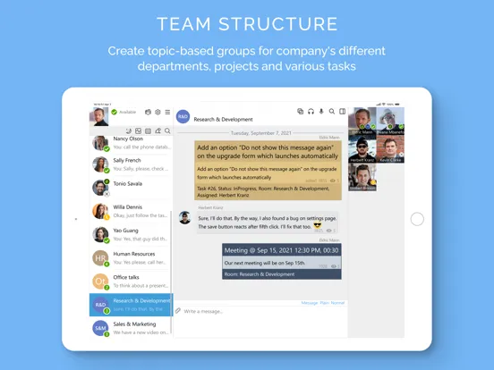 Capturas de pantalla de Virola Messenger iPad 