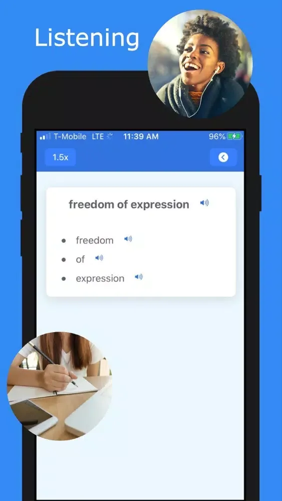 Captures d'écran de US citizenship 2020 test
