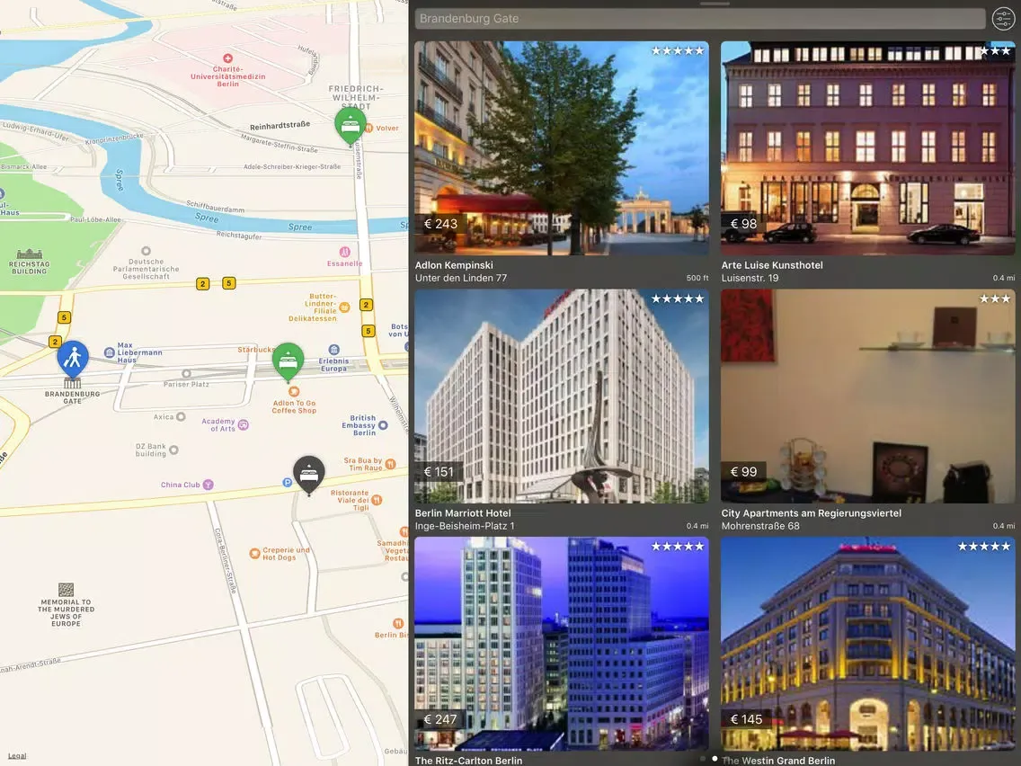 Ảnh chụp màn hình của Hotels worldwide - sleepy.io iPad 