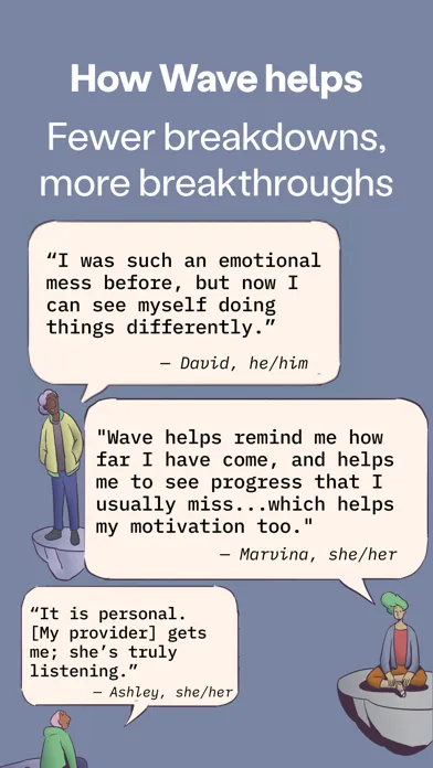 Скриншоты Wave: Mental Health Coaching