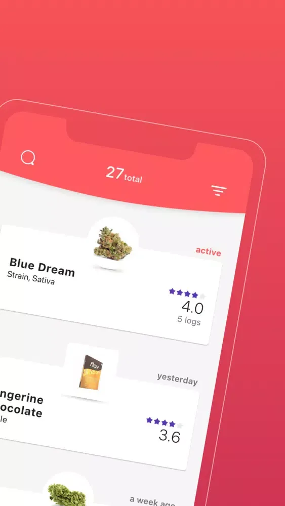 Capturas de tela do Waven Cannabis Journal