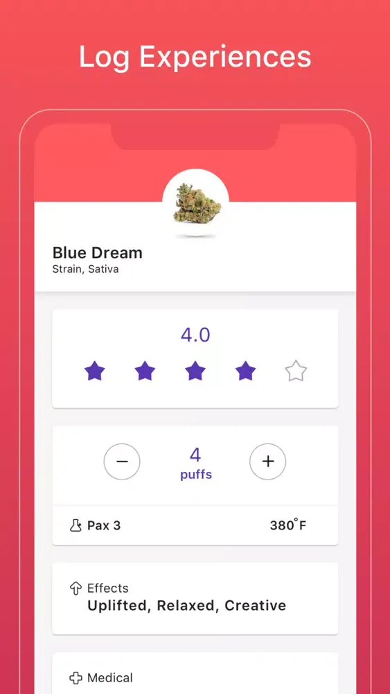 Capturas de tela do Waven Cannabis Journal