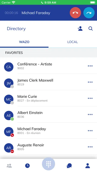 Wazo Screenshots