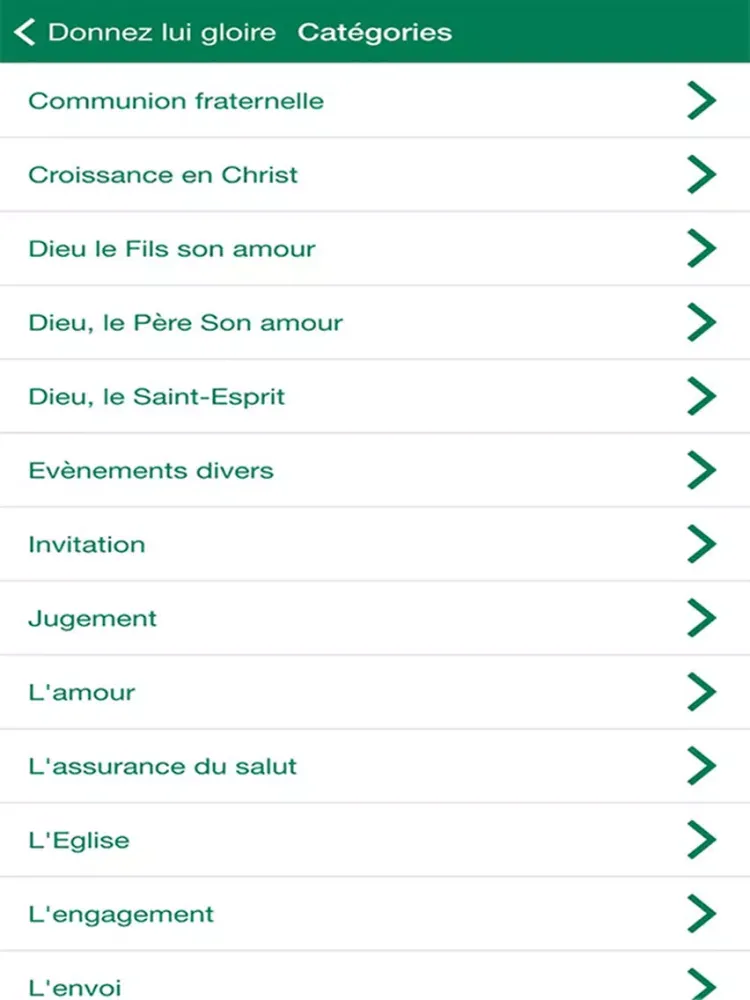 Captures d'écran de Donnez Lui Gloire iPad 