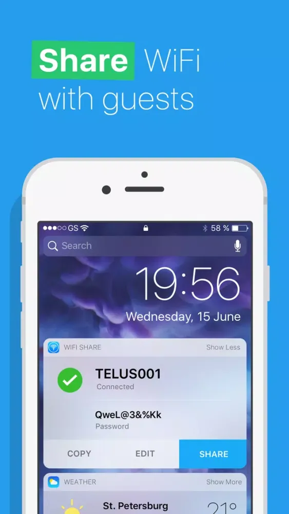 WiFi Share: Send Wi-Fi Password To Friends & Guest سکرین شاٹس