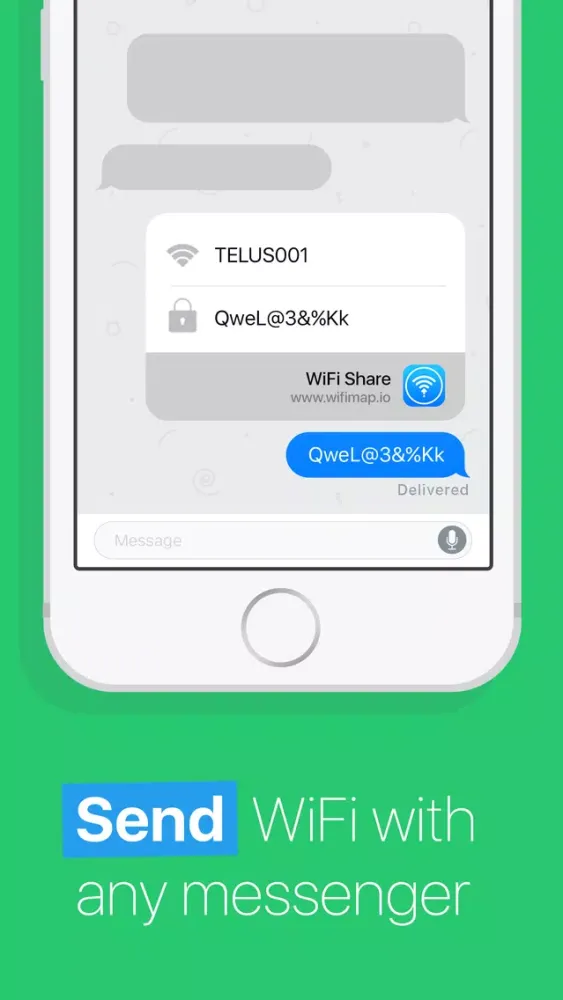 WiFi Share: Send Wi-Fi Password To Friends & Guest سکرین شاٹس