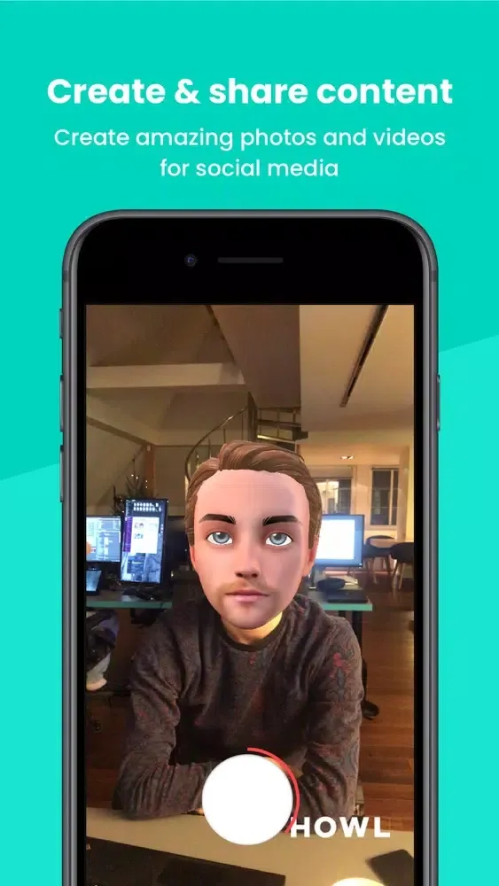 ภาพหน้าจอของ Howl - My 3D Avatar Face Emoji