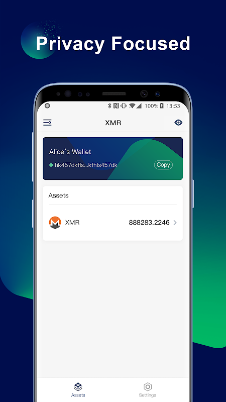 Monero Walletdes captures d'écran de l'application1