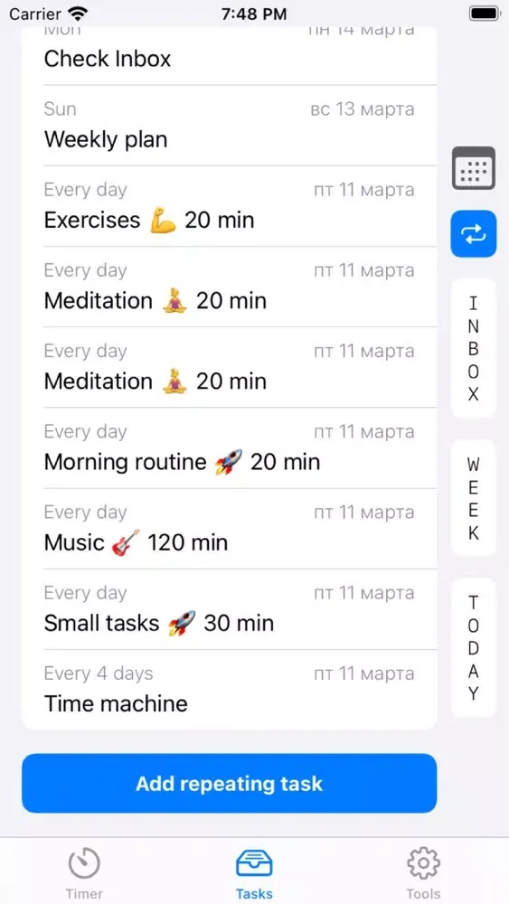 Capturas de tela do Wyou - Time Tracker 24/7