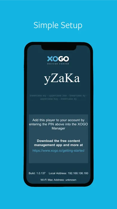 XOGO Player | Digital Signage Screenshots