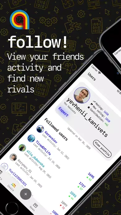 Screenshot di algois.me: Coding Contests