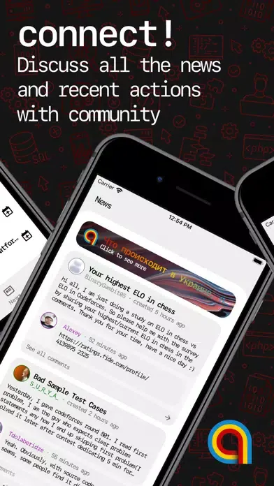 Screenshot di algois.me: Coding Contests