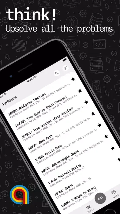 Screenshot di algois.me: Coding Contests