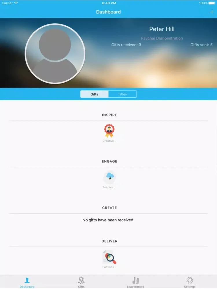 Gift Feedback iPad  스크린샷