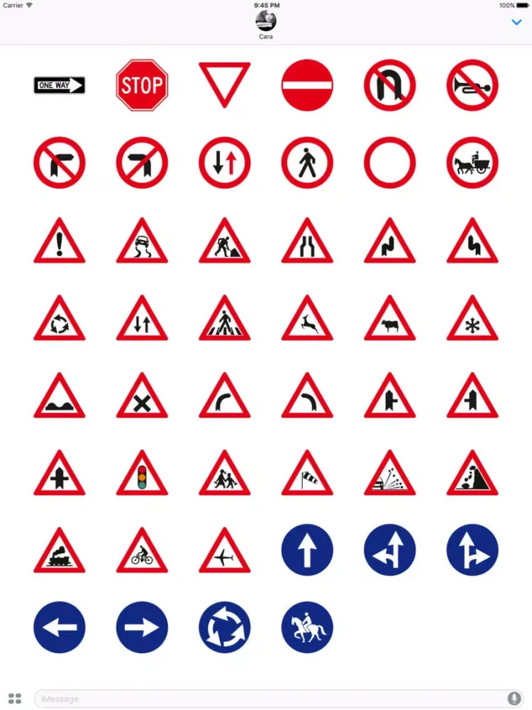 Traffic Signs - Sticker Pack iPad  سکرین شاٹس