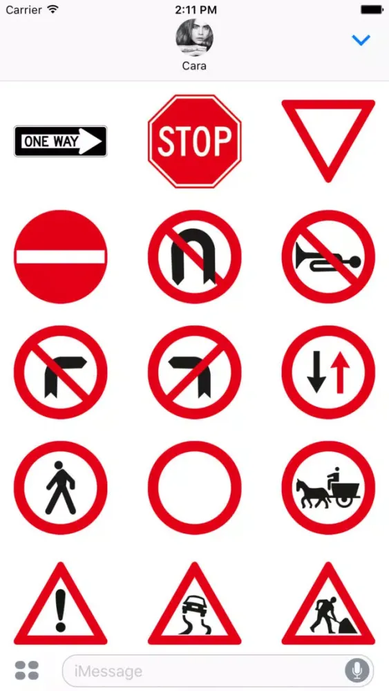 Traffic Signs - Sticker Pack سکرین شاٹس