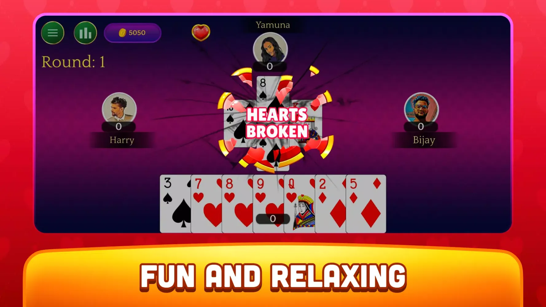 Hearts Card Game應用截圖