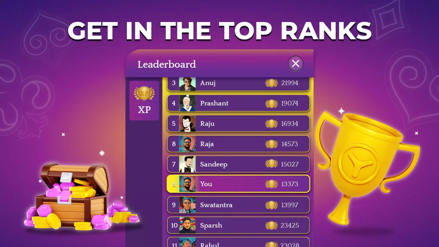 Capturas de tela do Rummy