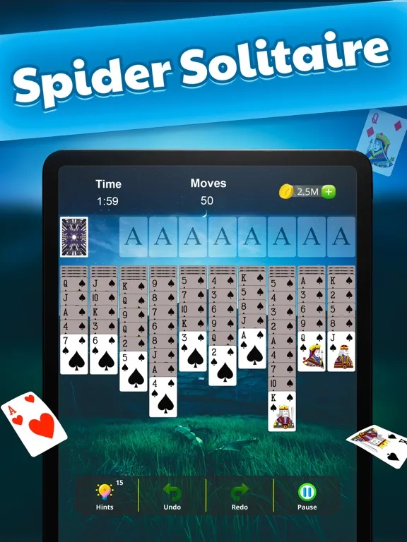 Ảnh chụp màn hình của Solitaire - 4 in 1 Solitaire iPad 