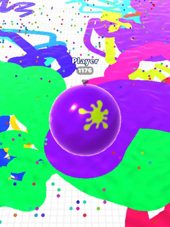 Ảnh chụp màn hình của Scribble Balls. iPad 