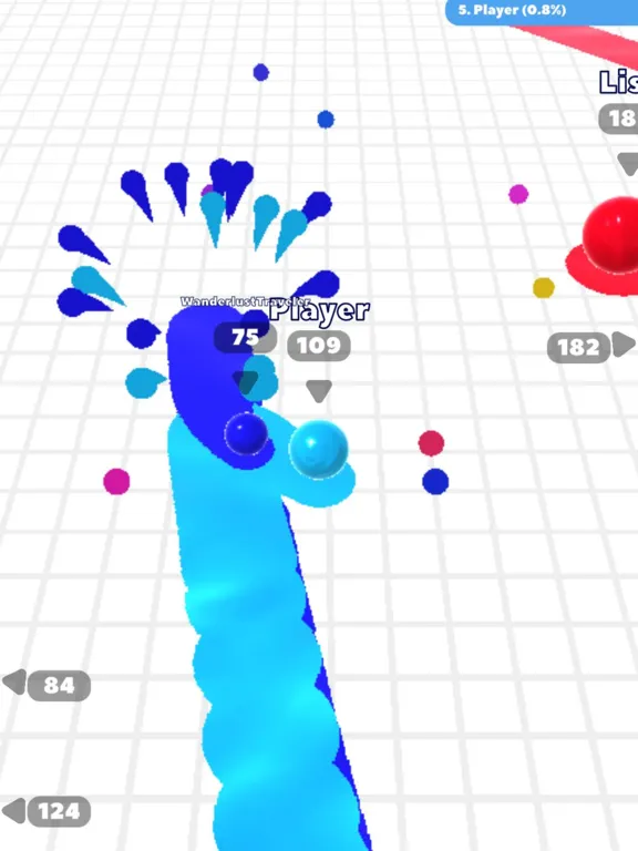Ảnh chụp màn hình của Scribble Balls. iPad 