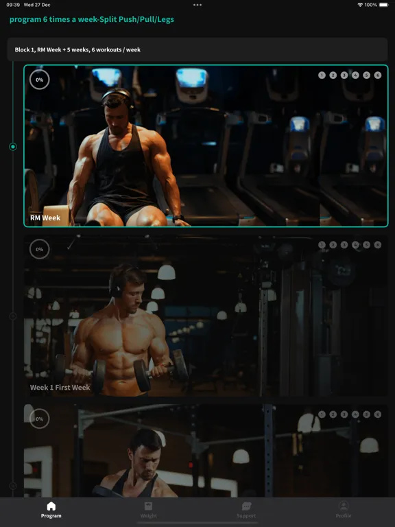 ภาพหน้าจอของ Progress: Progressive Overload iPad