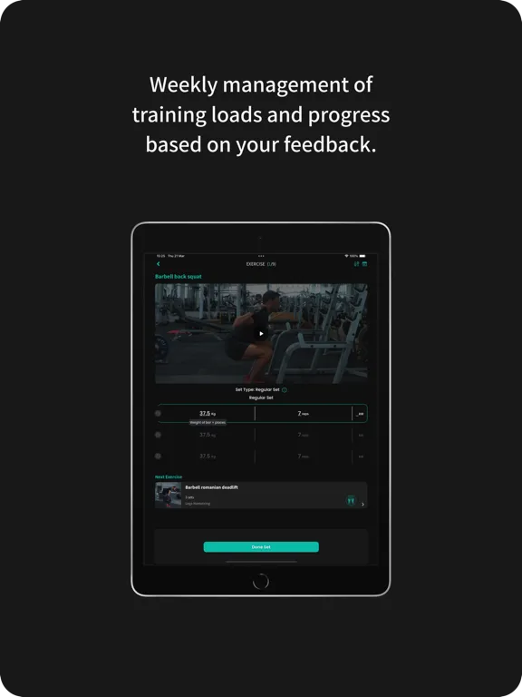 ภาพหน้าจอของ Progress: Progressive Overload iPad