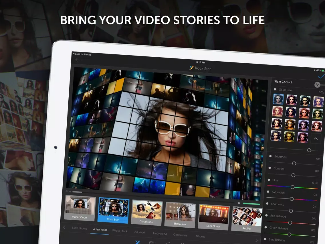 Ảnh chụp màn hình của YouStar: Video Merge & Special Effects for Videos iPad 