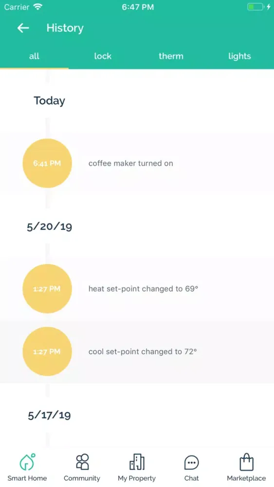 Zego Resident App Screenshots