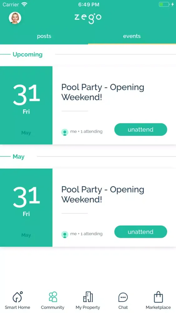 Zego Resident App Screenshots