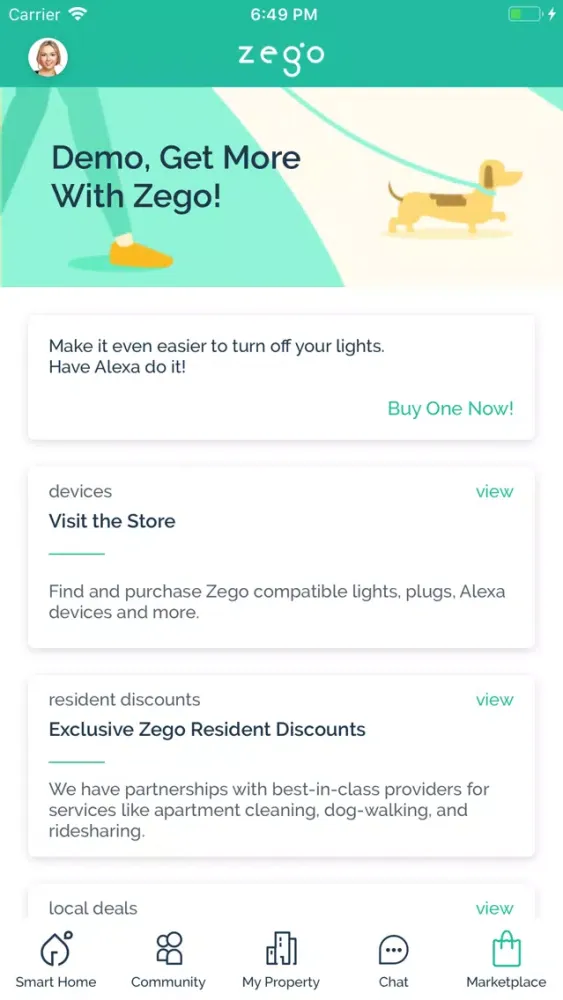 Zego Resident App Screenshots