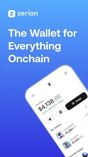 ภาพหน้าจอของ Zerion Wallet: Crypto & Web3
