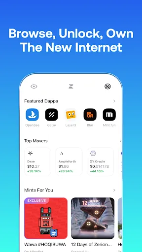 ภาพหน้าจอของ Zerion Wallet: Crypto & Web3