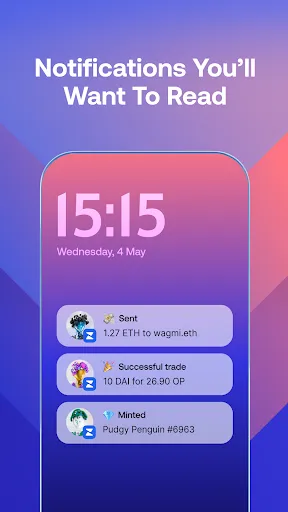 ภาพหน้าจอของ Zerion Wallet: Crypto & Web3