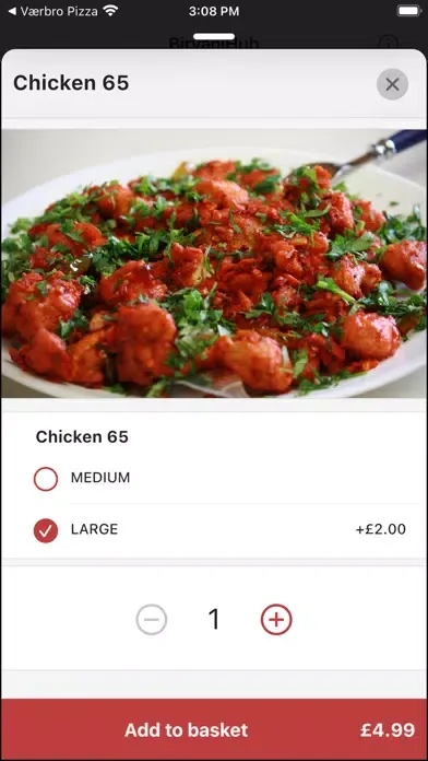 Tangkapan skrin Biryani Hub