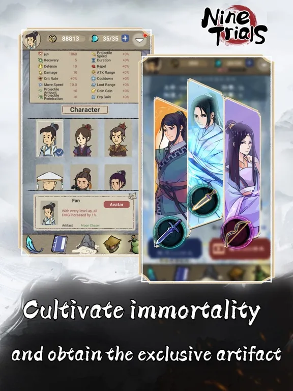 Nine Trials iPad  Screenshots