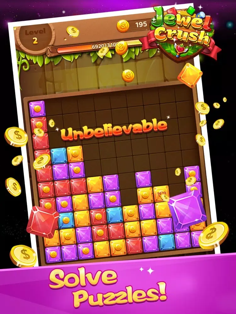 Ảnh chụp màn hình của Jewel Crush-Jewel Match 3 Game iPad 