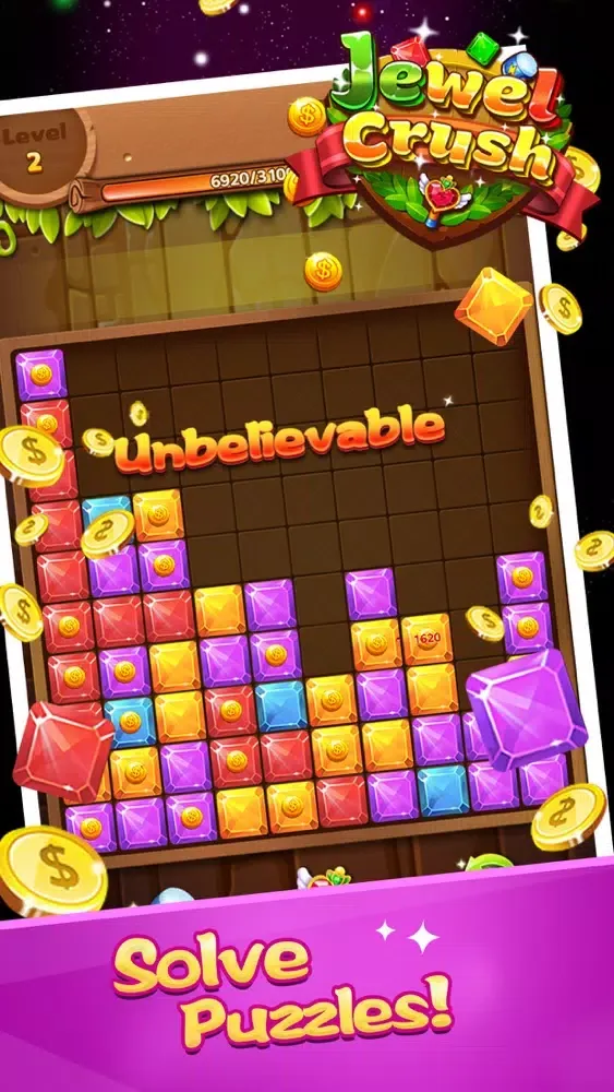 Ảnh chụp màn hình của Jewel Crush-Jewel Match 3 Game