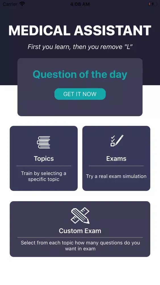 Capturas de tela do MEDICAL ASSISTANT Exam Prep