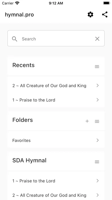 Hymnal Adventist Screenshots